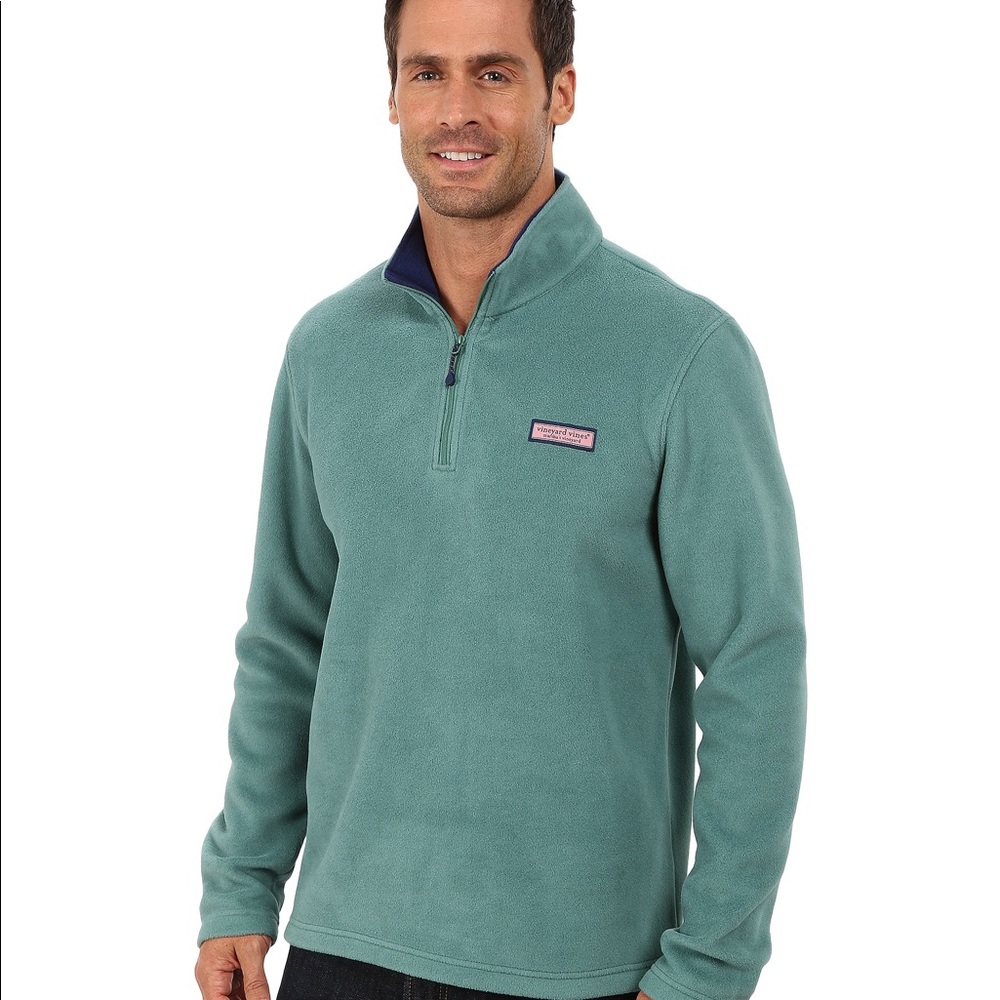 Vineyard Vines Men’s quarter zip green